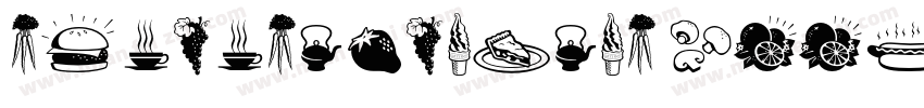 characteristic food字体转换